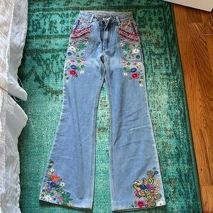SPELL & THE GYPSY COLLECTIVE WANDERLUST GYPSIANA COLLECTION 2015 JEANS XS/24